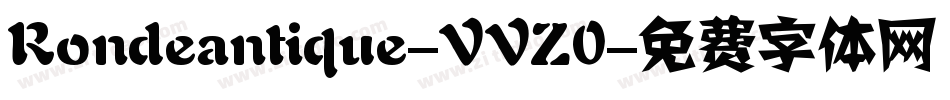 Rondeantique-VVZ0字体转换