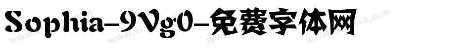 Sophia-9Vg0字体转换