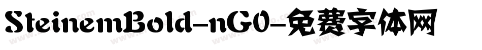 SteinemBold-nG0字体转换