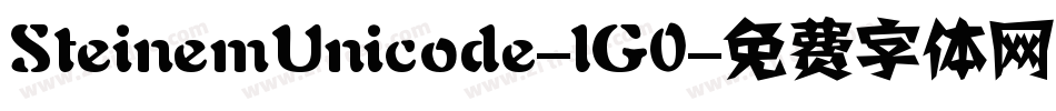 SteinemUnicode-lG0字体转换