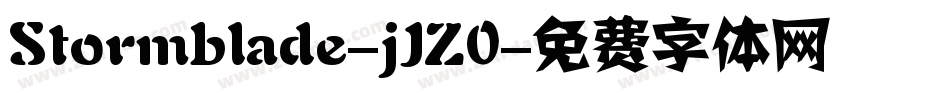 Stormblade-jJZ0字体转换