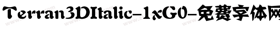 Terran3DItalic-1xG0字体转换