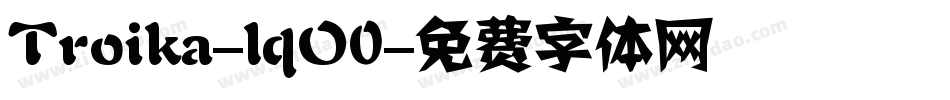 Troika-lqO0字体转换