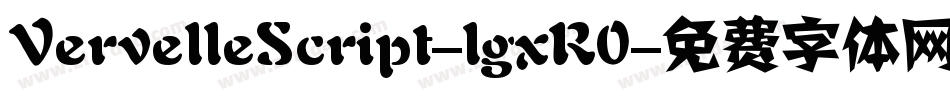 VervelleScript-lgxR0字体转换