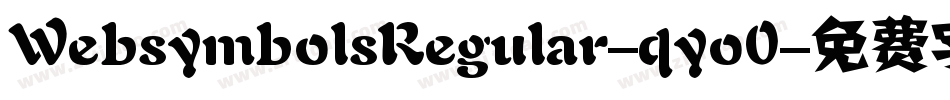 WebsymbolsRegular-qyo0字体转换