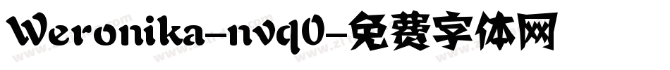 Weronika-nvq0字体转换