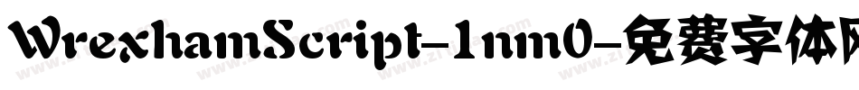 WrexhamScript-1nm0字体转换