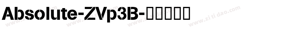 Absolute-ZVp3B字体转换