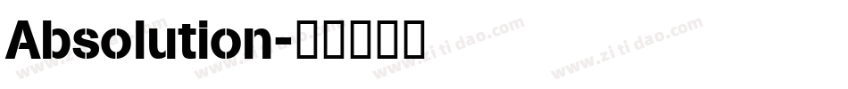 Absolution字体转换