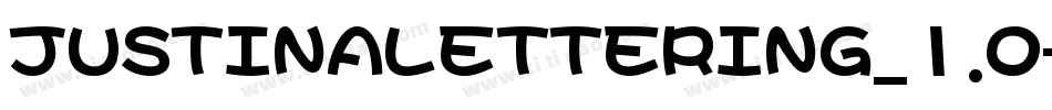 JUSTINALETTERING_1.0字体转换