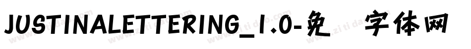 JUSTINALETTERING_1.0字体转换