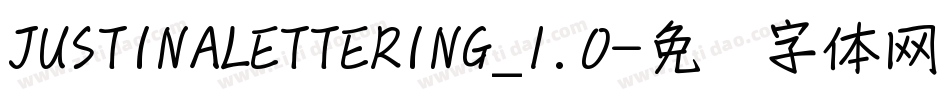 JUSTINALETTERING_1.0字体转换