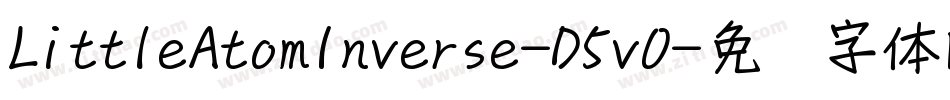 LittleAtomInverse-D5v0字体转换