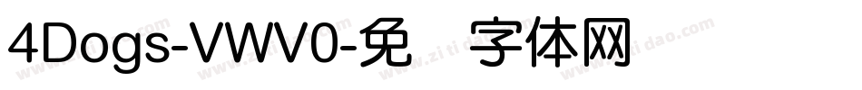 4Dogs-VWV0字体转换