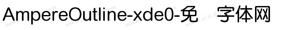 AmpereOutline-xde0字体转换