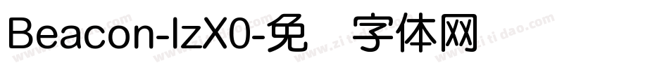 Beacon-lzX0字体转换