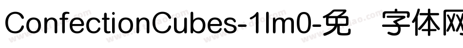 ConfectionCubes-1lm0字体转换