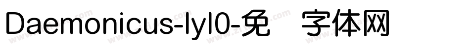 Daemonicus-lyl0字体转换