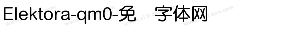 Elektora-qm0字体转换