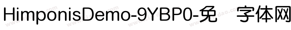 HimponisDemo-9YBP0字体转换