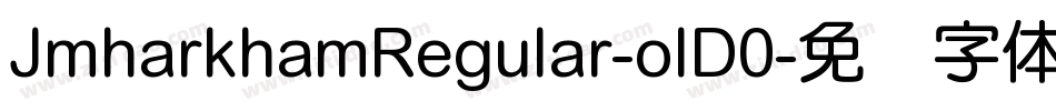 JmharkhamRegular-olD0字体转换