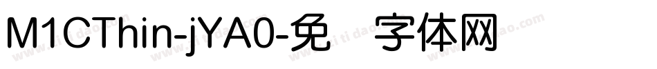 M1CThin-jYA0字体转换