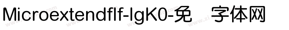 Microextendflf-lgK0字体转换