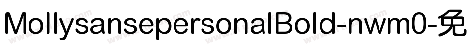 MollysansepersonalBold-nwm0字体转换