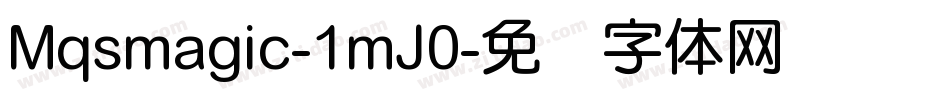 Mqsmagic-1mJ0字体转换