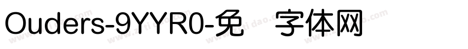 Ouders-9YYR0字体转换