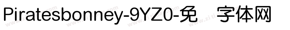 Piratesbonney-9YZ0字体转换