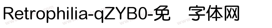 Retrophilia-qZYB0字体转换