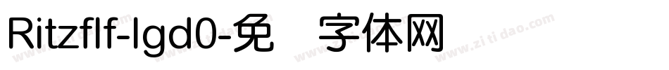 Ritzflf-lgd0字体转换