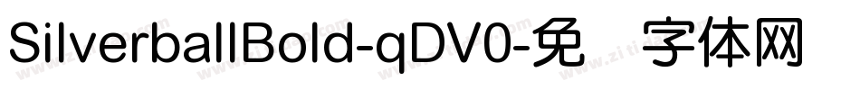 SilverballBold-qDV0字体转换