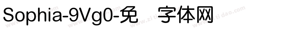 Sophia-9Vg0字体转换