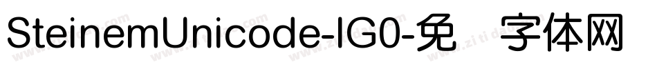 SteinemUnicode-lG0字体转换