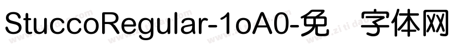 StuccoRegular-1oA0字体转换