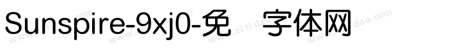 Sunspire-9xj0字体转换