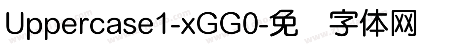 Uppercase1-xGG0字体转换