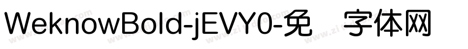 WeknowBold-jEVY0字体转换