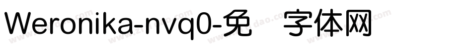 Weronika-nvq0字体转换