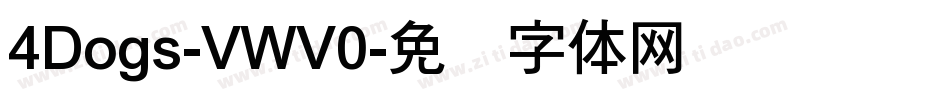 4Dogs-VWV0字体转换