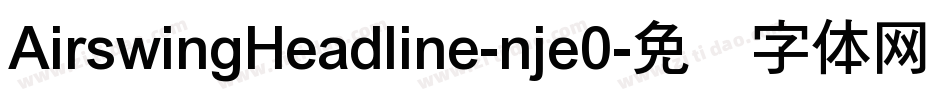 AirswingHeadline-nje0字体转换