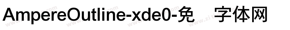 AmpereOutline-xde0字体转换