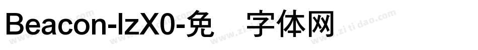 Beacon-lzX0字体转换