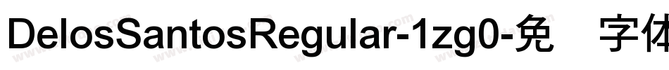 DelosSantosRegular-1zg0字体转换