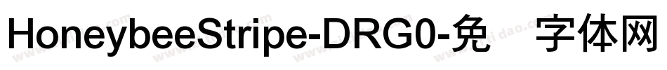 HoneybeeStripe-DRG0字体转换