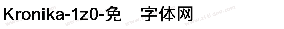 Kronika-1z0字体转换