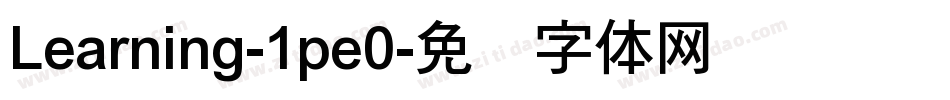 Learning-1pe0字体转换