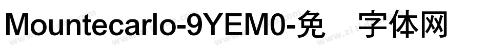 Mountecarlo-9YEM0字体转换